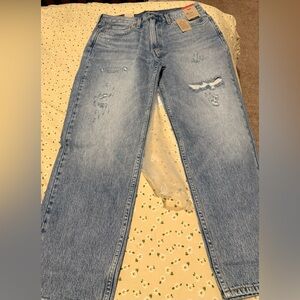 Levi's Men's Light Blue Distressed Men’s 550 Straight Jeans 36x30